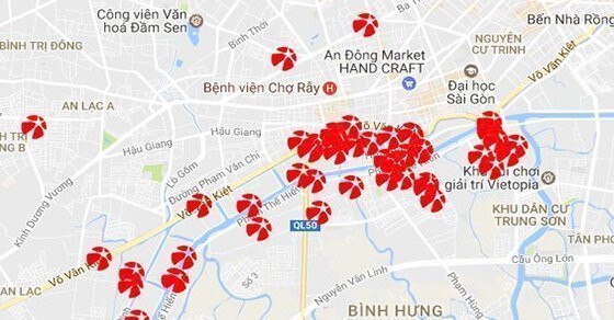 Một số điểm bán xổ số Mega 6/45 tại quận 8, TP Hồ chí Minh
